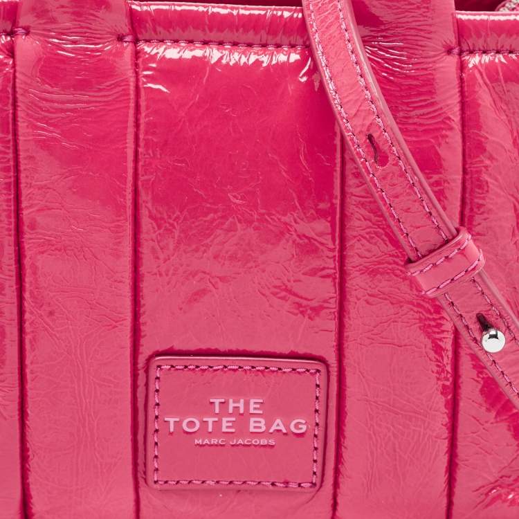 Pre Owned Marc Jacobs Hot Pink Patent Leather Mini Tote