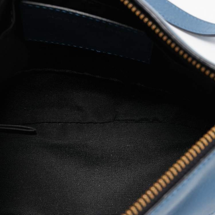Pre Owned Marc Jacobs Blue Leather Small Crossbody Bag