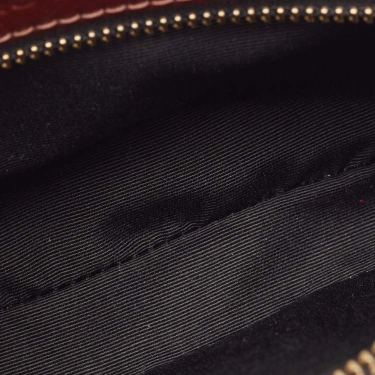 Pre Owned Marc Jacobs Black/Red Leather Snapshot Camera Crossbody Bag