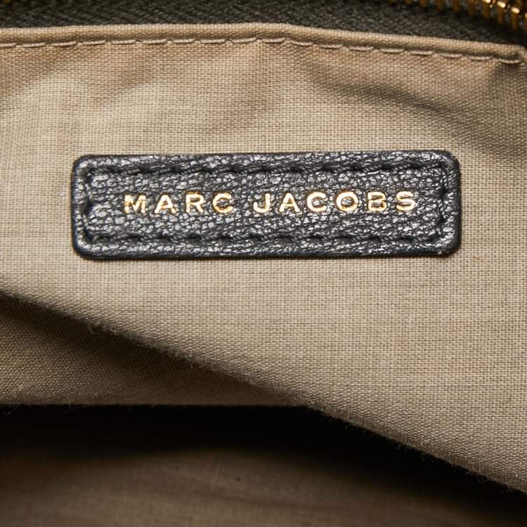 Pre Owned Marc Jacobs Dark Grey Quilted Leather Flap Shoulder Bag
