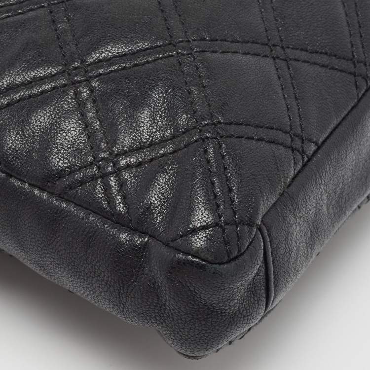 Pre Owned Marc Jacobs Black Quilted Leather Chain Crossbody Bag