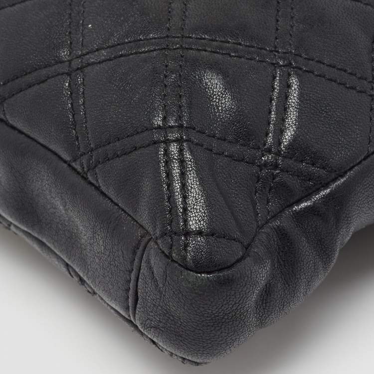 Pre Owned Marc Jacobs Black Quilted Leather Chain Crossbody Bag