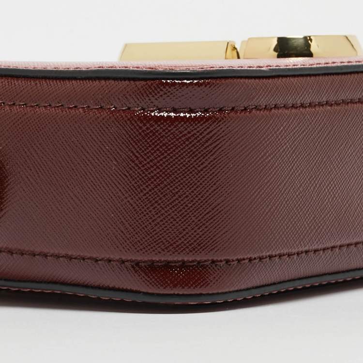 Pre Owned Marc Jacobs Tri Color Leather Snapshot Camera Crossbody Bag