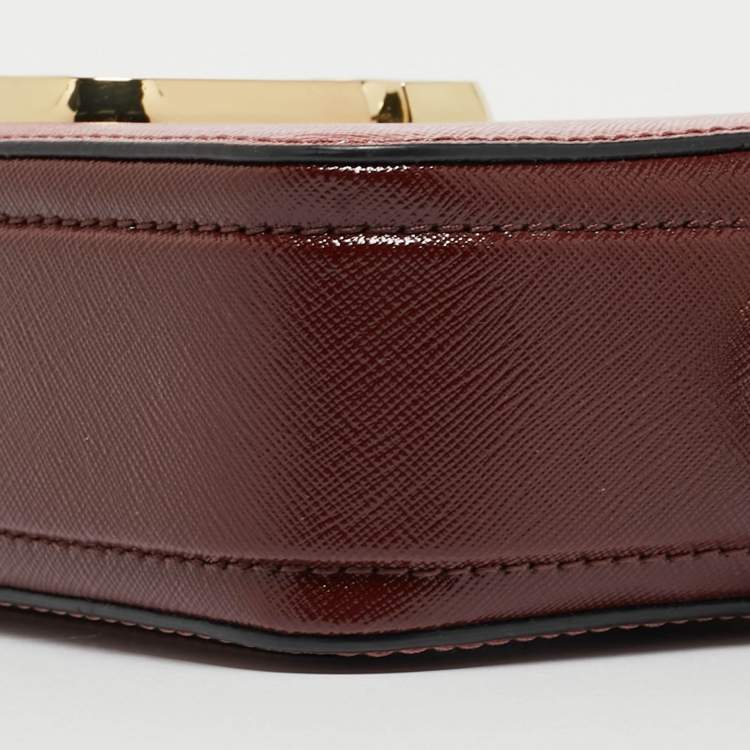 Pre Owned Marc Jacobs Tri Color Leather Snapshot Camera Crossbody Bag