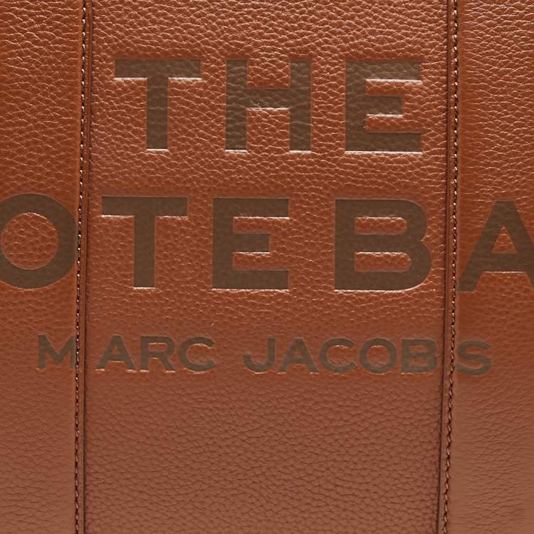 Pre Owned Marc Jacobs Brown Leather Medium The Tote Bag