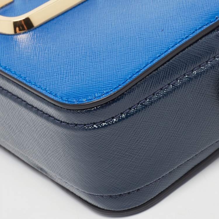 Pre Owned Marc Jacobs Tri Color Leather Snapshot Camera Crossbody Bag