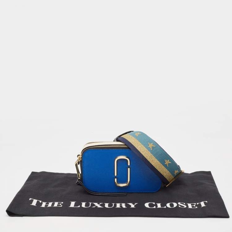 Pre Owned Marc Jacobs Tri Color Leather Snapshot Camera Crossbody Bag