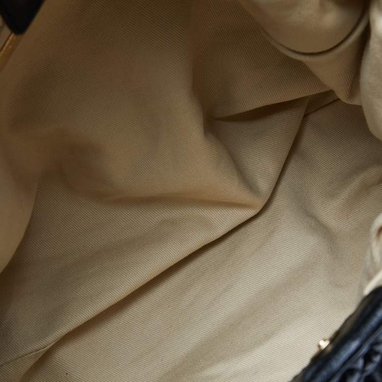 Pre Owned Marc Jacobs Black Quilted Leather Stam Hobo 