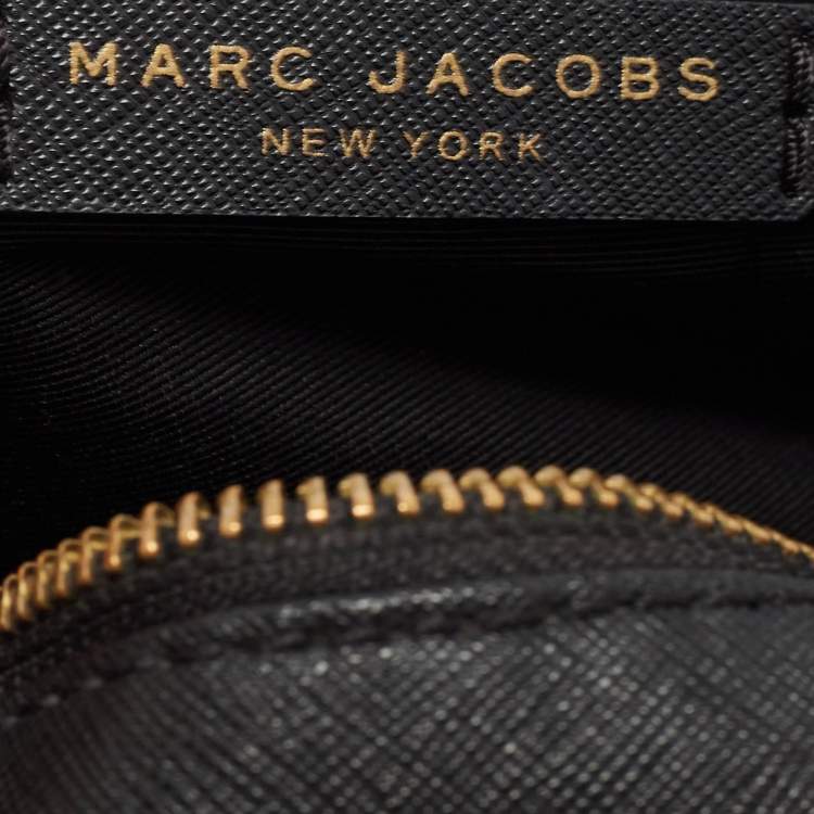 Pre Owned Marc Jacobs Black Leather Playback Dome Crossbody Bag