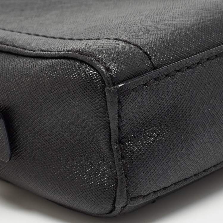 Pre Owned Marc Jacobs Black Leather Playback Dome Crossbody Bag
