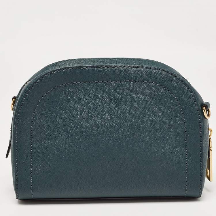 Pre Owned Marc Jacobs Dark Green Leather Playback Dome Crossbody Bag