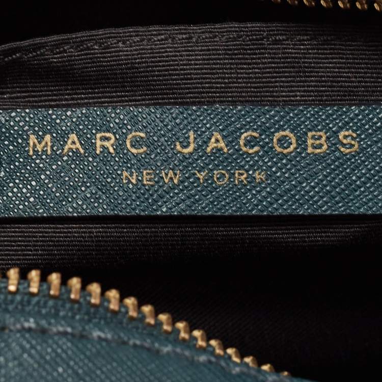 Pre Owned Marc Jacobs Dark Green Leather Playback Dome Crossbody Bag