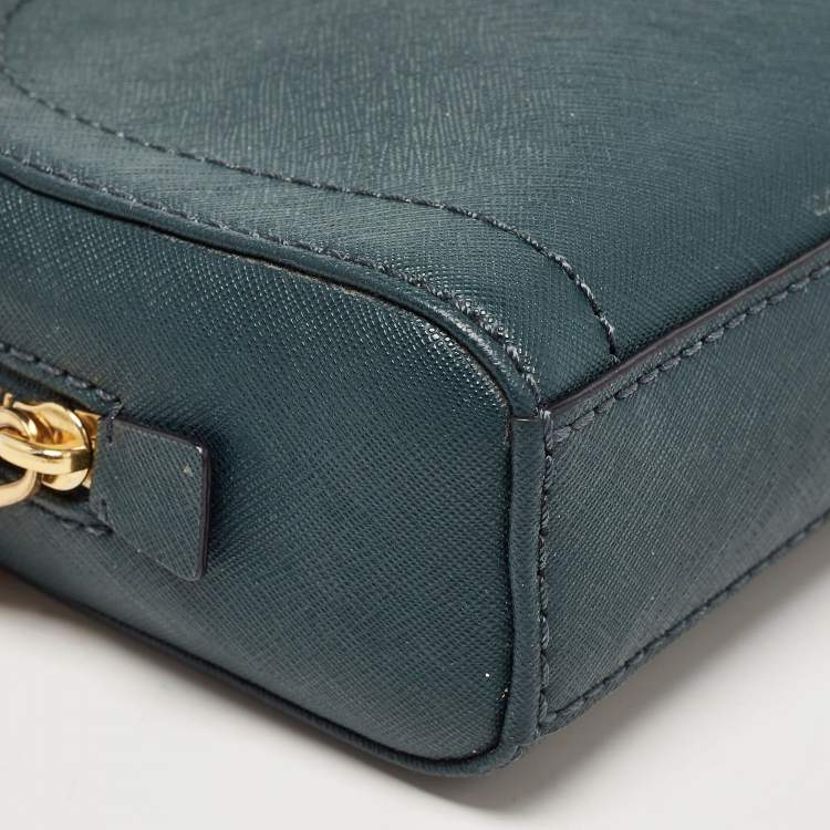 Pre Owned Marc Jacobs Dark Green Leather Playback Dome Crossbody Bag