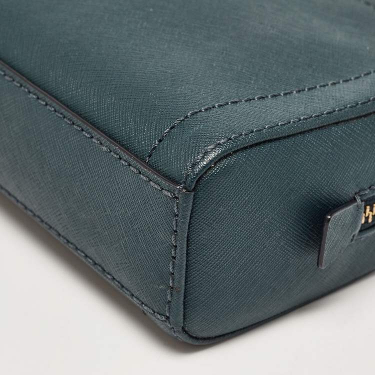 Pre Owned Marc Jacobs Dark Green Leather Playback Dome Crossbody Bag