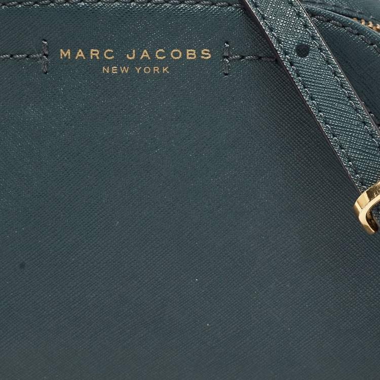 Pre Owned Marc Jacobs Dark Green Leather Playback Dome Crossbody Bag