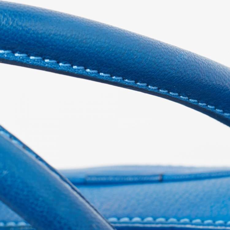 Pre Owned Marc Jacobs Blue Leather The Venetia Satchel
