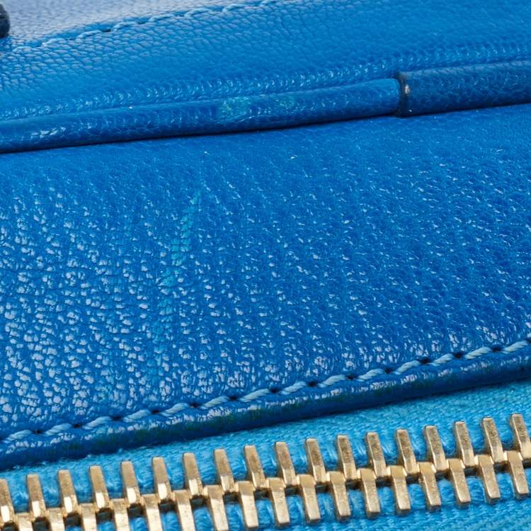 Pre Owned Marc Jacobs Blue Leather The Venetia Satchel
