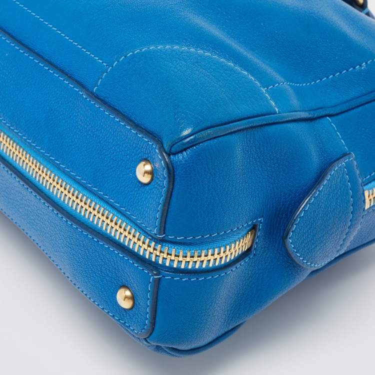 Pre Owned Marc Jacobs Blue Leather The Venetia Satchel