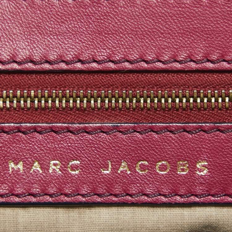 Pre Owned Marc Jacobs Fuchsia Quilted Leather Little Stam Shoulder Bag