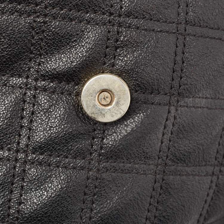 Pre Owned Marc Jacobs Black Quilted Leather Bow Shoulder Bag