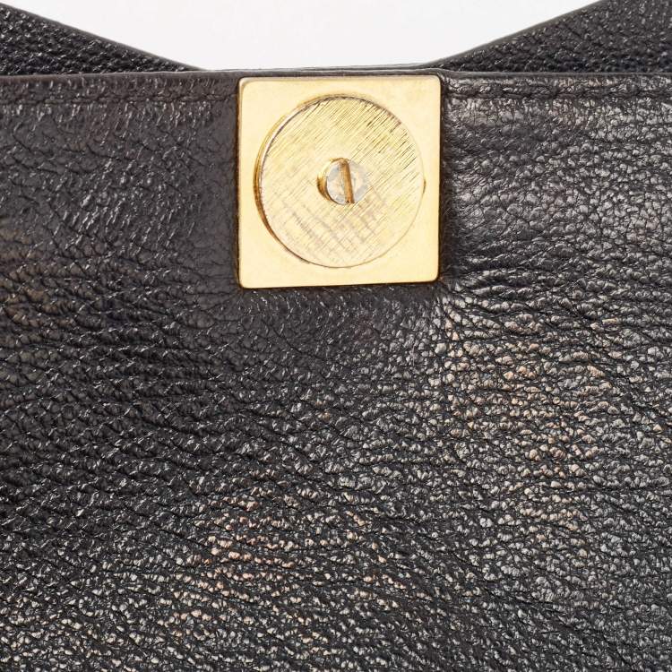 Pre Owned Marc Jacobs Black Quilted Leather Bow Shoulder Bag