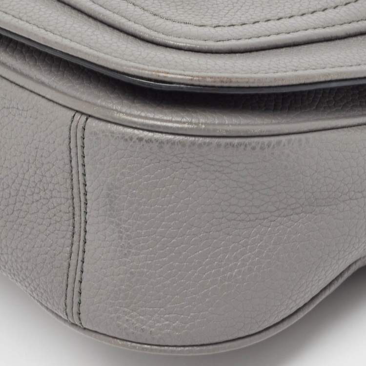 Pre Owned Marc Jacobs Grey Leather Empire City Crossbody Bag