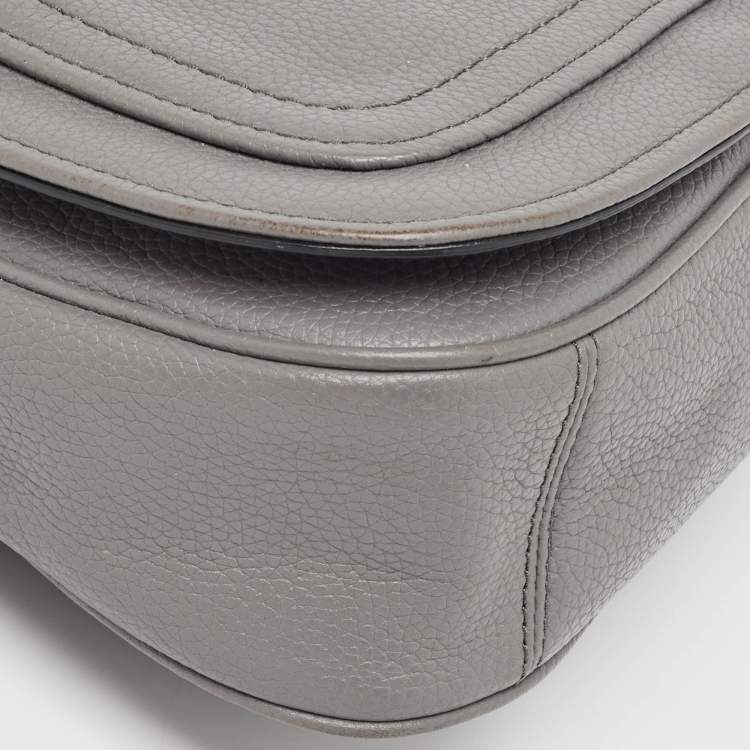 Pre Owned Marc Jacobs Grey Leather Empire City Crossbody Bag