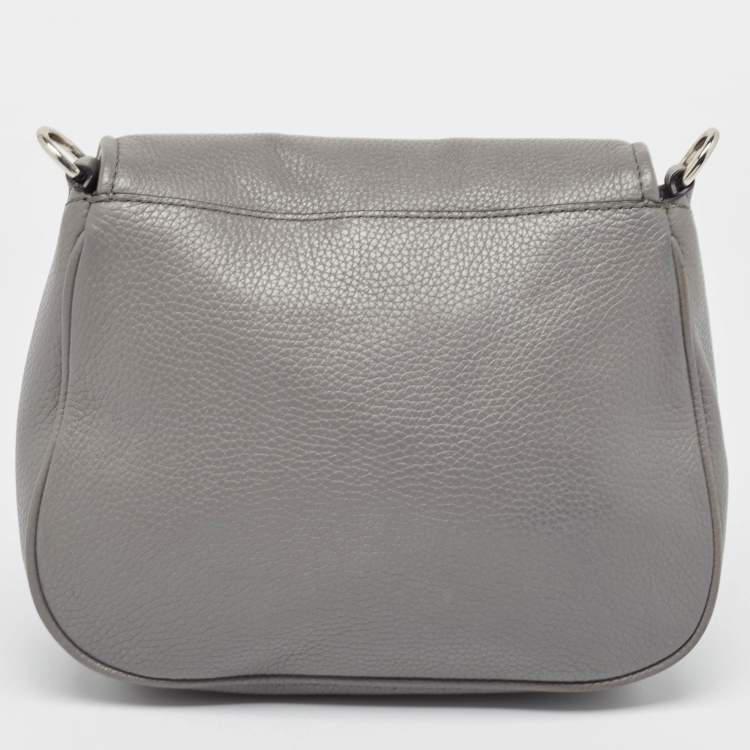 Pre Owned Marc Jacobs Grey Leather Empire City Crossbody Bag