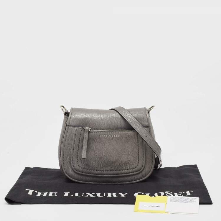 Pre Owned Marc Jacobs Grey Leather Empire City Crossbody Bag