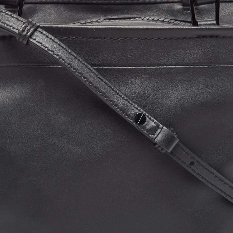 Pre Owned Marc Jacobs Black Leather The Box Shopper Tote