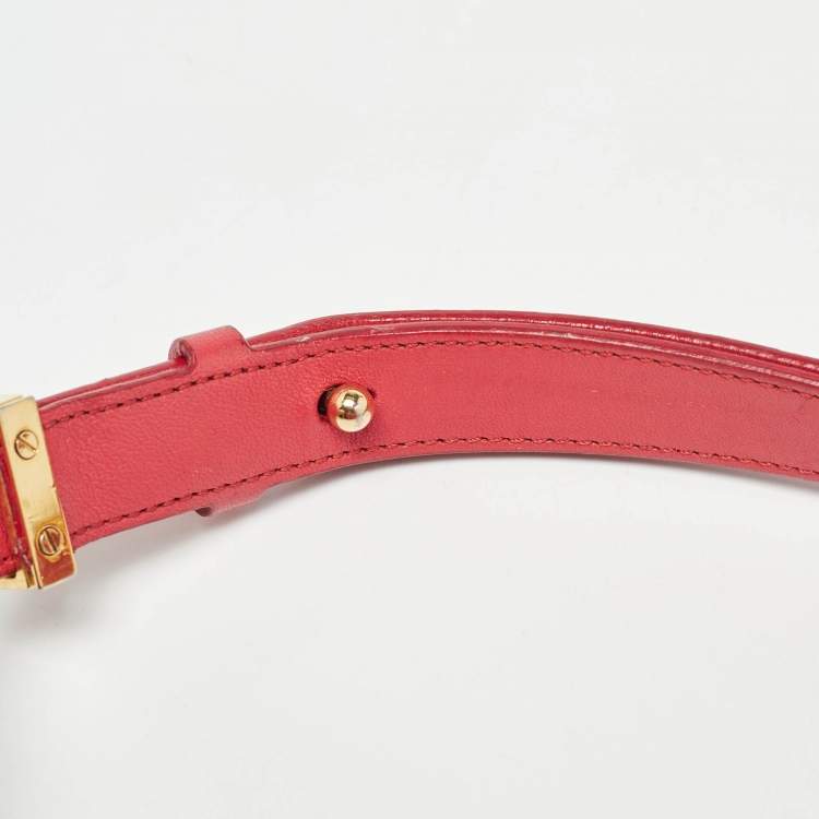 Pre Owned Marc Jacobs Red Quilted Leather Stam Shoulder Bag