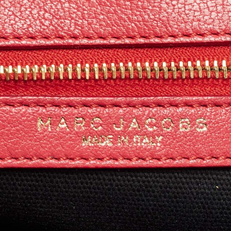 Pre Owned Marc Jacobs Red Quilted Leather Stam Shoulder Bag
