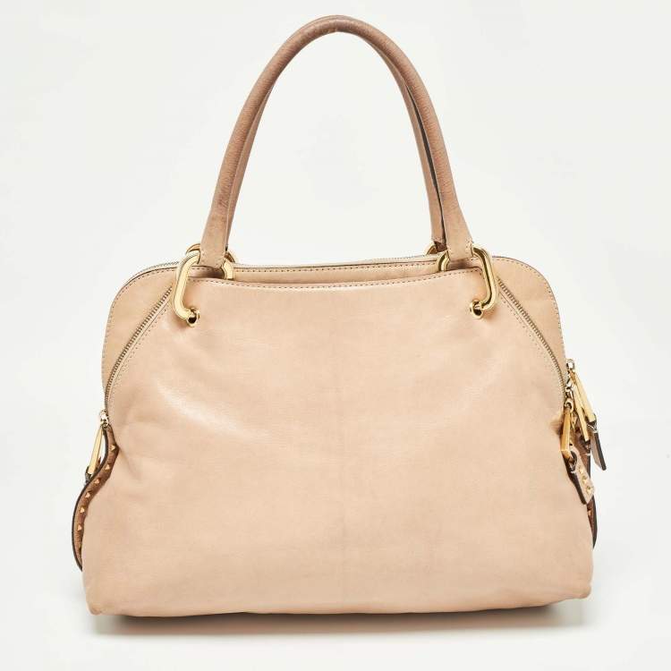Pre Owned Marc Jacobs Beige Leather Paradise Rio Satchel