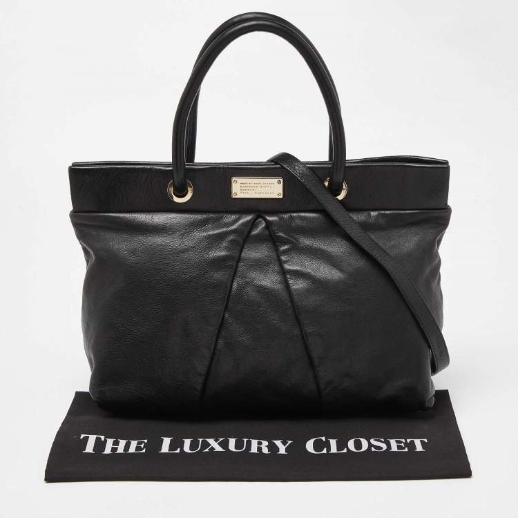 Pre Owned Marc by Marc Jacobs Black Leather Marchive Tote