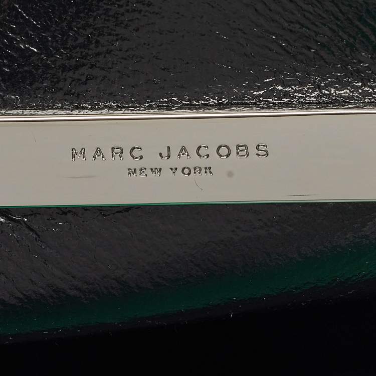Pre Owned Marc Jacobs Green Leather Mini Grind Tote