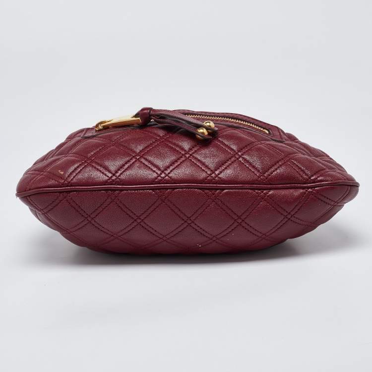 Pre Owned Marc Jacobs Red Quilted Leather Little Stam Shoulder Bag