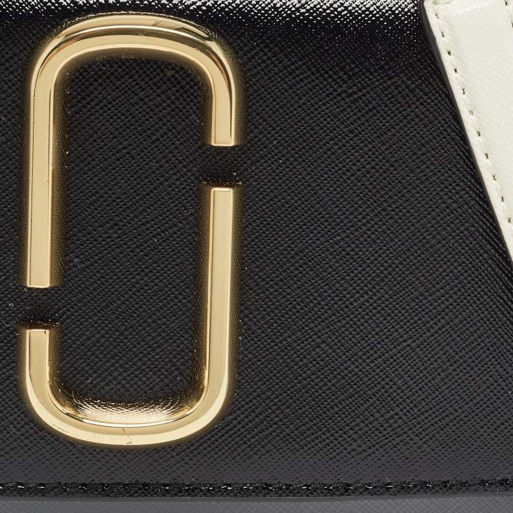 Pre Owned Marc Jacobs Multicolor Patent Leather Snapshot Wallet On Chain