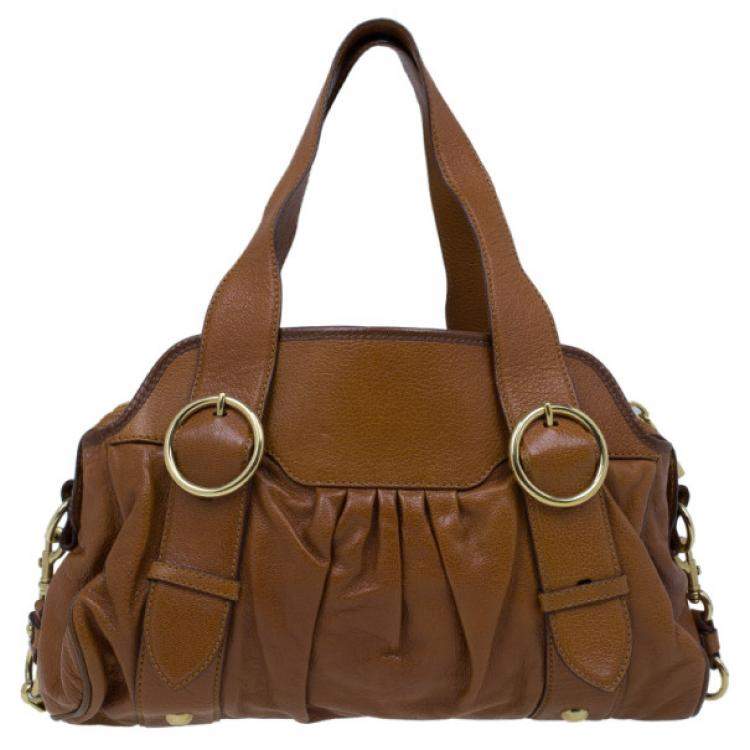 Pre Owned Marc Jacobs Brown Leather Shoulder Bag