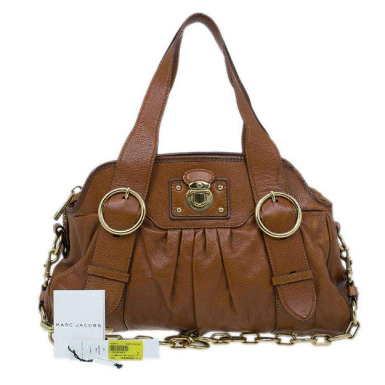 Pre Owned Marc Jacobs Brown Leather Shoulder Bag