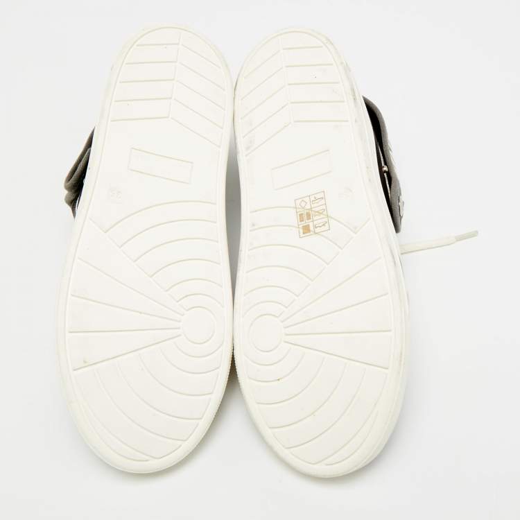 مملوكة مسبقًا Marc by Marc Jacobs Don't Panic Size 36 Multicolor Canvas Mid Top Sneakers