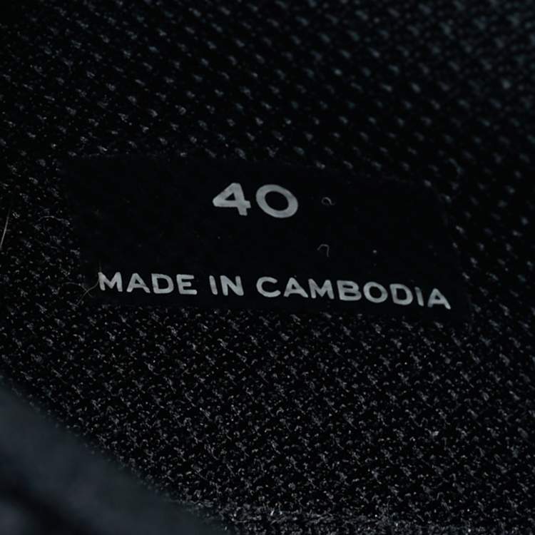 Pre Owned Marc Jacobs 72 Spring Size 40 Black/Silver Leather, Mesh and Suede Low Top Sneakers