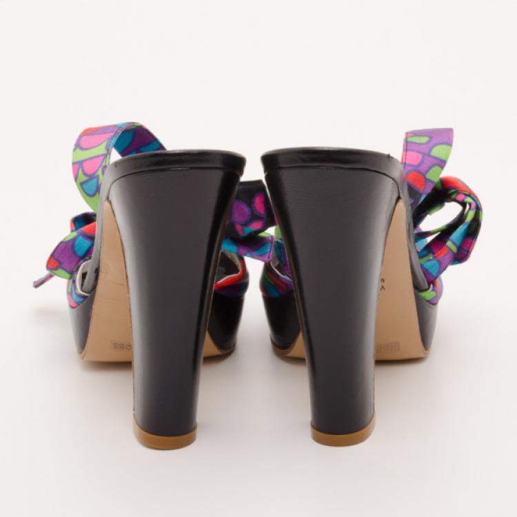 مملوكة مسبقًا Marc Jacobs Multicolor Printed Sandals Size 38 