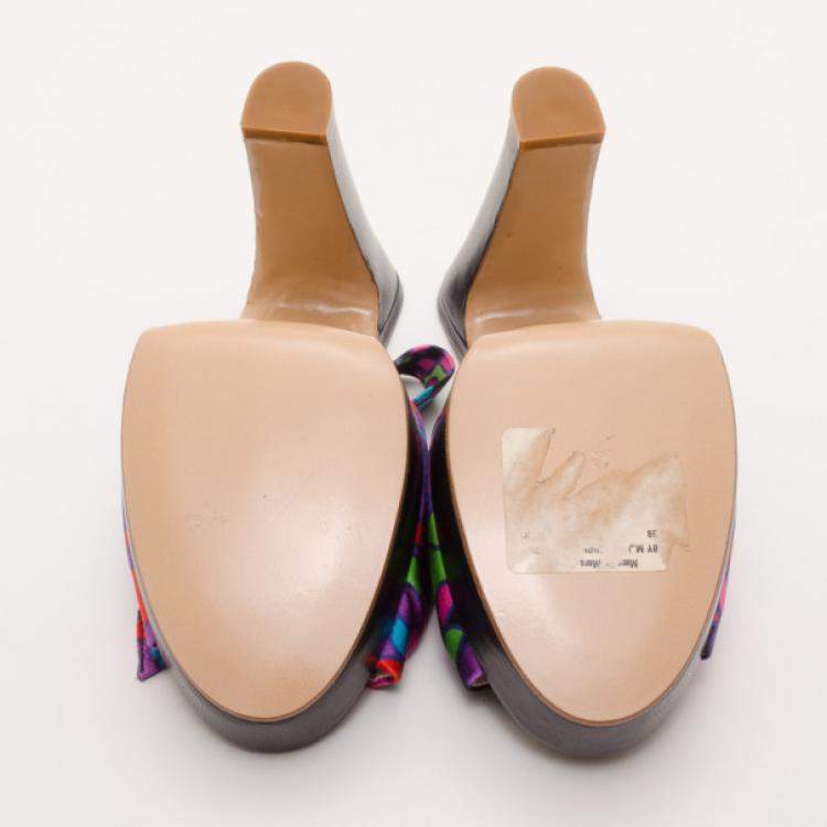 مملوكة مسبقًا Marc Jacobs Multicolor Printed Sandals Size 38 