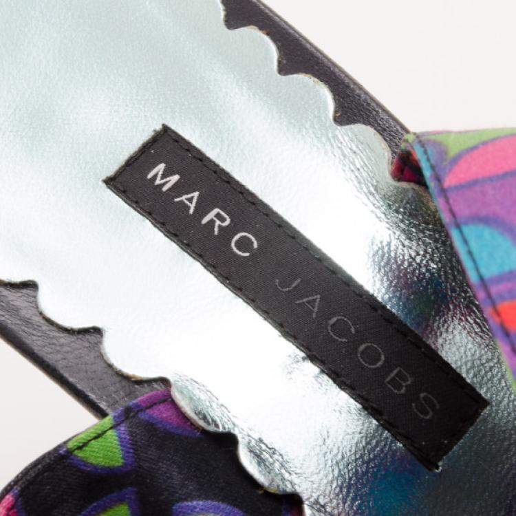 مملوكة مسبقًا Marc Jacobs Multicolor Printed Sandals Size 38 