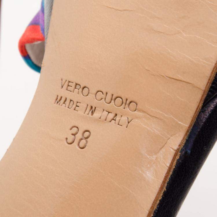 مملوكة مسبقًا Marc Jacobs Multicolor Printed Sandals Size 38 