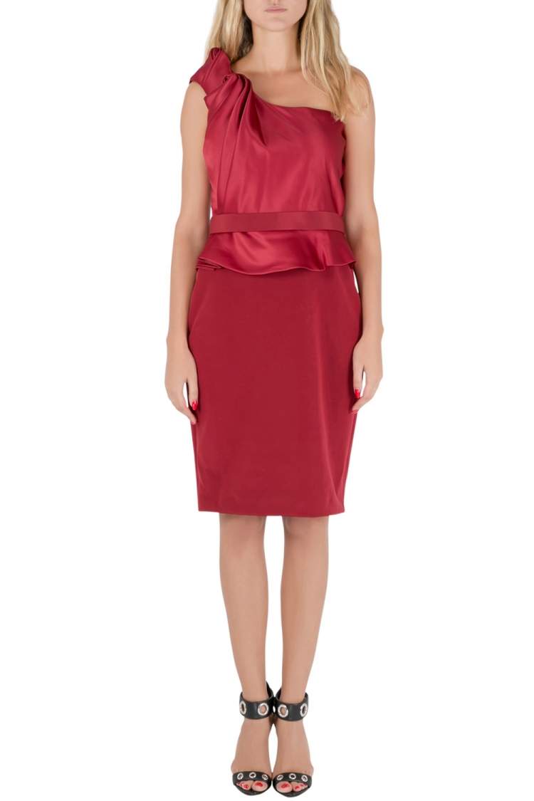 marchesa notte floral peplum dress