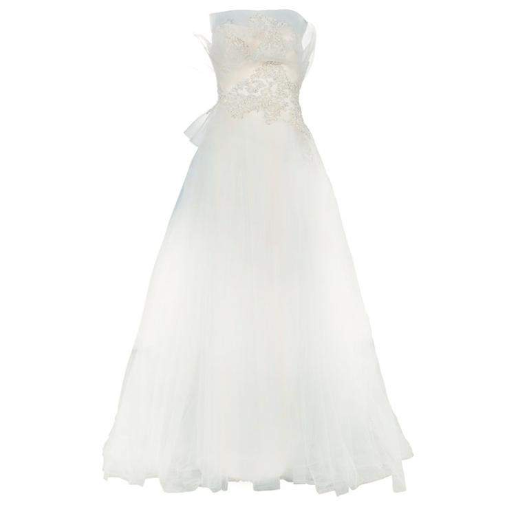 Marchesa Ruffle Embellished Wedding Dress XS Marchesa | The Luxury Closet