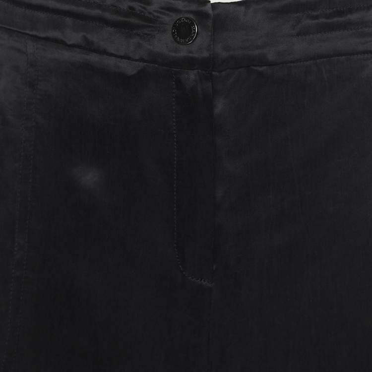 Pre Owned Marina Rinaldi Midnight Blue Cupro Combat Trousers L