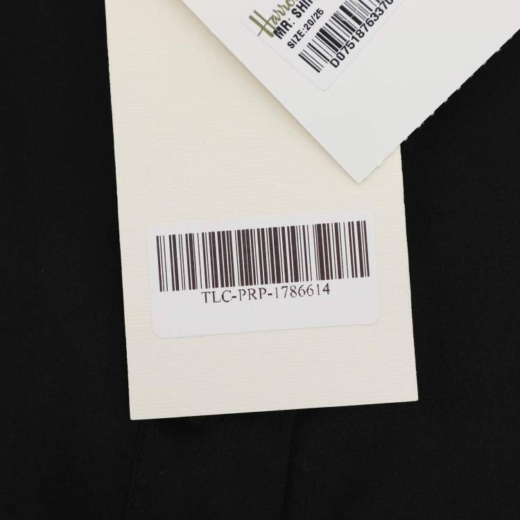 Pre Owned Marina Rinaldi Black Silk Long Sleeve Shirt L