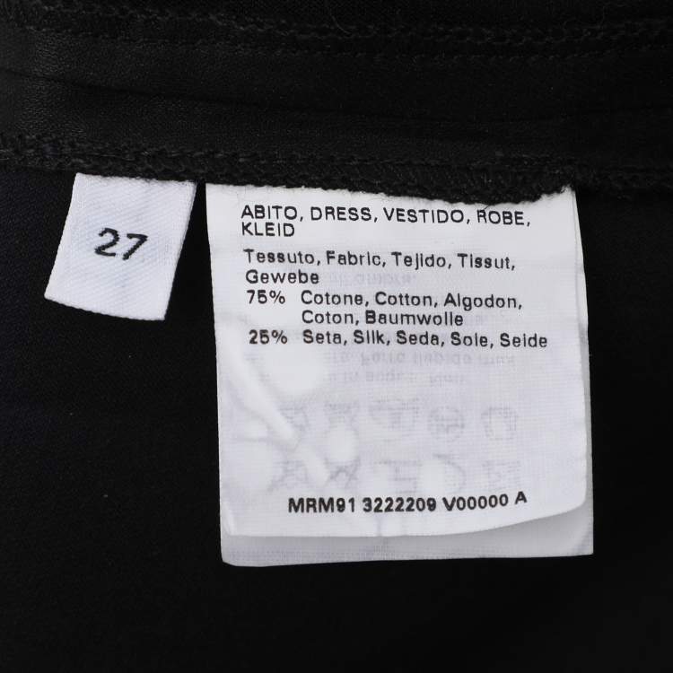 Pre Owned Voyage by Marina Rinaldi Multicolor Cotton Patchwork Belted Dress L